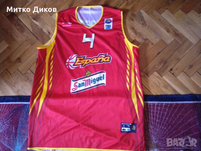 Испания баскетболна тениска от Европейско първенство №4 размерХХЛ, снимка 1
