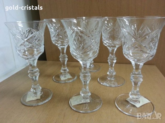 кристални чаши за ракия и вино