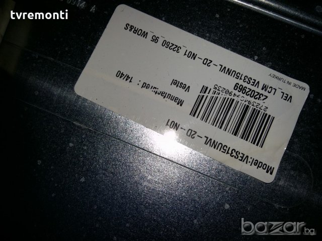 LED TV PANEL  VES315UNVL-2D-N01 LED BACKLIG DIOD