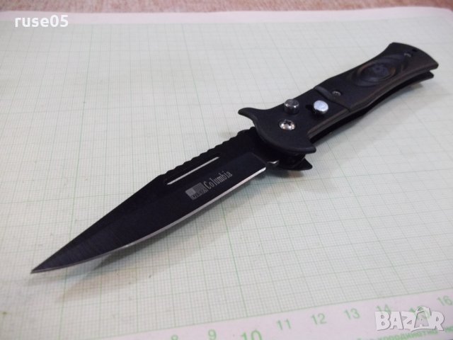Нож "COLUMBIA" сгъваем полуавтоматичен, снимка 4 - Ножове - 23700334