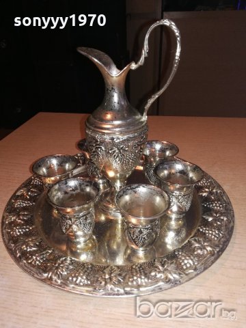 ретро колекция-поднос с кана и 6 чаши-внос швеицария, снимка 13 - Колекции - 20403358