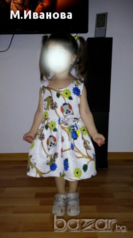 Рокля "Бухалче" 2-3-4-5 години, снимка 8 - Детски рокли и поли - 15021939