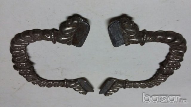 Дръжки от много стар поднос, снимка 3 - Антикварни и старинни предмети - 18939351