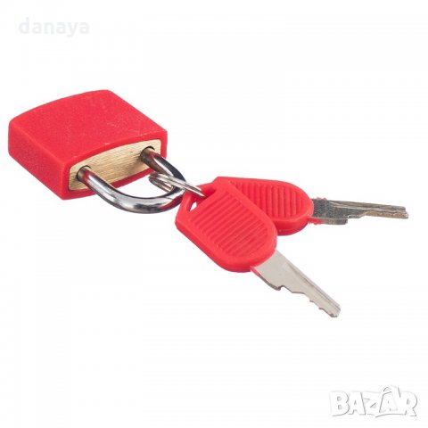 447 Малък катинар за куфар с два ключа катинар за багаж раници и сакове, снимка 7 - Куфари - 22199353