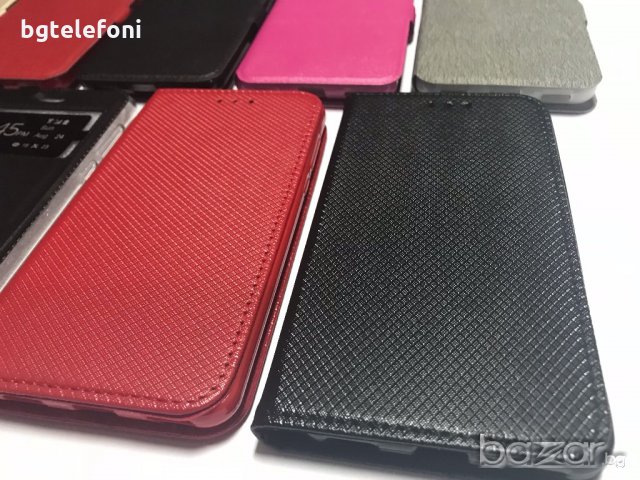 Huawei Y6 2017 калъф тип тефтер със силиконово легло, снимка 6 - Калъфи, кейсове - 19760417