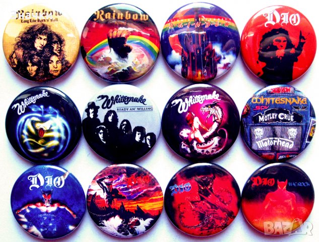 Значки на Rainbow Dio Whitesnake, снимка 1