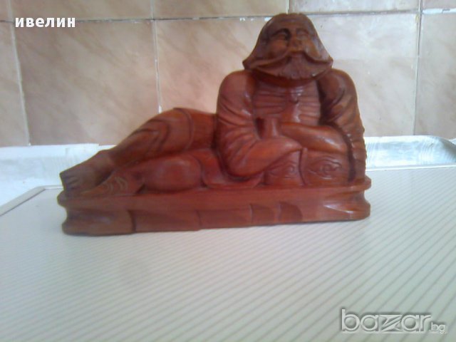 дървена статуетка, снимка 1 - Статуетки - 11274773