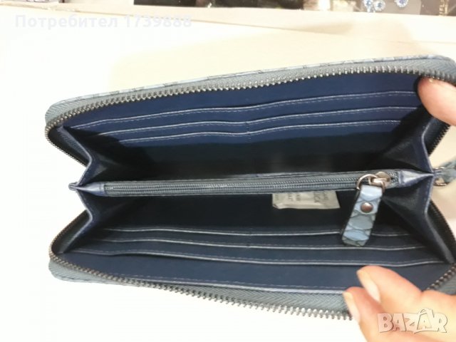 Тъмно синя чанта на Орифлейм и портмоне, снимка 8 - Чанти - 26121256
