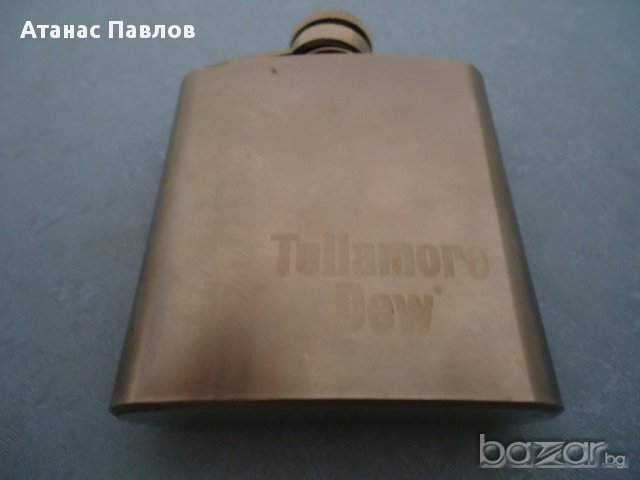 Джобна метална бутилка 3оz Tullamore dew, снимка 3 - Други ценни предмети - 17143612