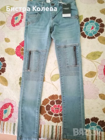 Нови ластични дънки за момиче KIHAWO, снимка 2 - Детски панталони и дънки - 6821936