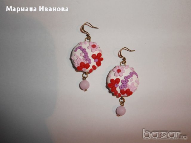 обеци от полимерна глина