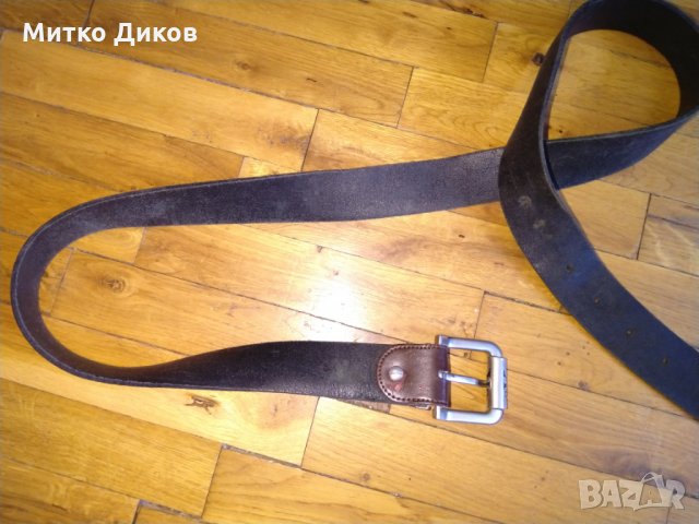 Колан естествена кожа -Келвин Клайн-140см, снимка 6 - Колани - 23999676