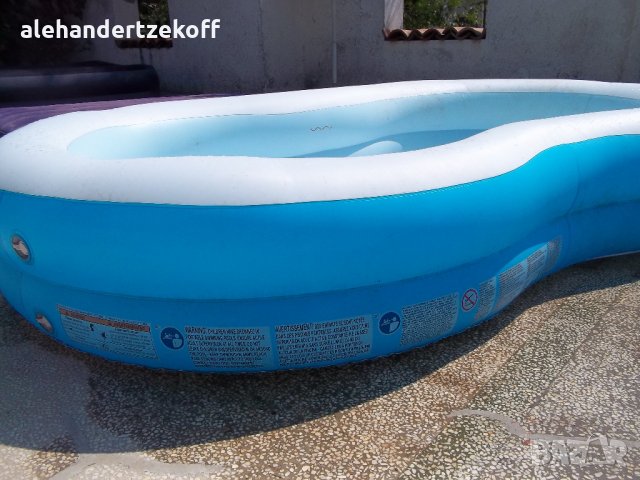Винилов надуваем басейн басейн с твърд борд надуваем матрак дюшек и легло , снимка 3 - Други стоки за дома - 22645200