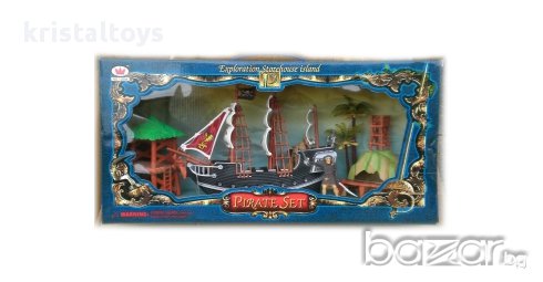  Комплект с пиратски кораб - Пиратско приключение 291194, снимка 1 - Рисуване и оцветяване - 17324985