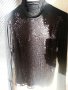 Блуза дамска черно поло с пайети, снимка 3