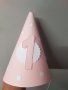 Картонена шапка за първи рожден ден в розово, снимка 1 - Шапки, шалове и ръкавици - 22409808