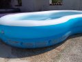 Винилов надуваем басейн басейн с твърд борд надуваем матрак дюшек и легло , снимка 3
