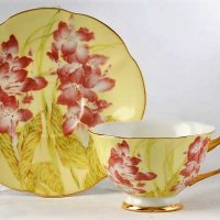 Чаши с цветя от костен порцелан за миялна машина, снимка 5 - Подаръци за жени - 24563758