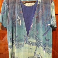 Дамска блуза широка голяма ХЛ-2ХЛ, снимка 2 - Тениски - 25439900