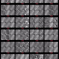 24 бр винили винила стикери Шаблони за нокти мрежа дупки маникюр, снимка 3 - Продукти за маникюр - 17377303