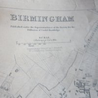 Стара карта Бирмингам 1839, снимка 2 - Колекции - 25432753