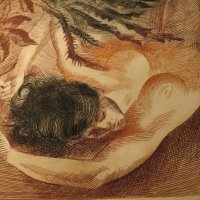 картина страст, еротика копнеж и очакване в една картина Елка Будинова Найденова - 18+, снимка 2 - Антикварни и старинни предмети - 24874709