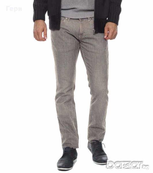 Памучен мъжки панталон в сиво марка Gas W30, снимка 1