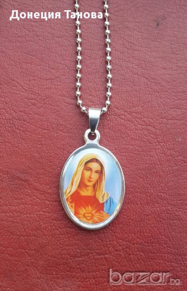 Медальон от стомана "Света Богородица", снимка 1