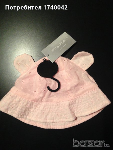 шапка за момиче 6-12мес. и 12-24мес., снимка 1
