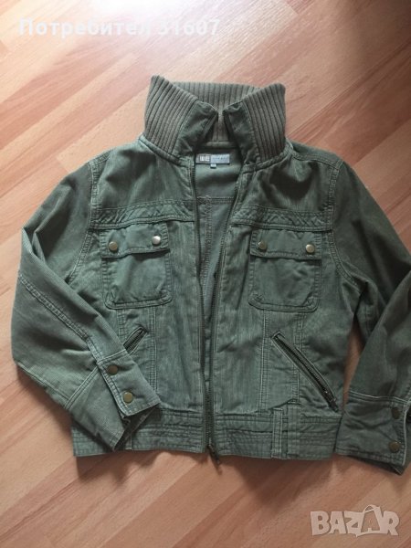 Късо джинсово зелено яке, снимка 1
