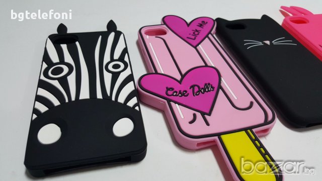 3D цветен силикон за iPhone 5/5s/5se,iPhone 6/6s,iPhone 7, снимка 2 - Калъфи, кейсове - 17567856