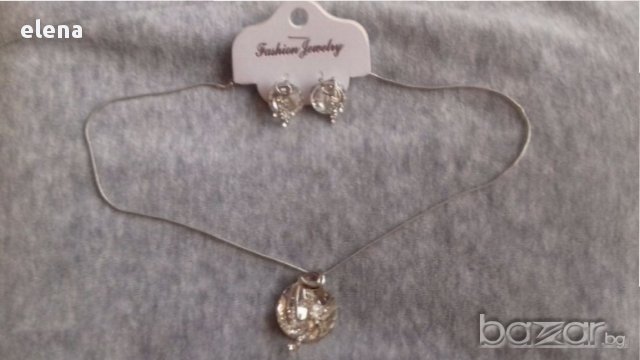 Дамско колие с обици, снимка 2 - Бижутерийни комплекти - 17677410