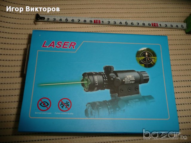 Лазерен прицел / мерник зелен, снимка 1 - Оборудване и аксесоари за оръжия - 11812024