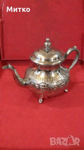 Стар сервиз с дървен поднос., снимка 2 - Колекции - 21756735