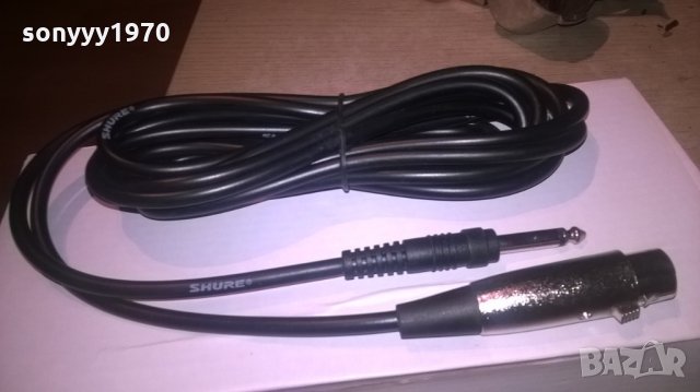 SHURE//shure-ПРОФИ-кабел за микрофон-нов-внос швеицария, снимка 1 - Микрофони - 25026749