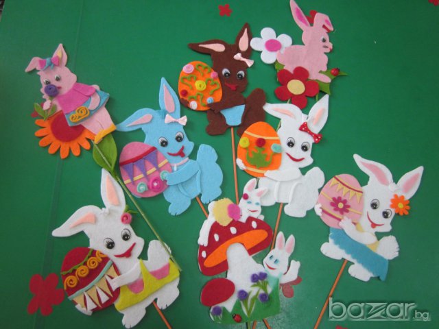 Зайчета от филц, снимка 3 - Други - 7881133