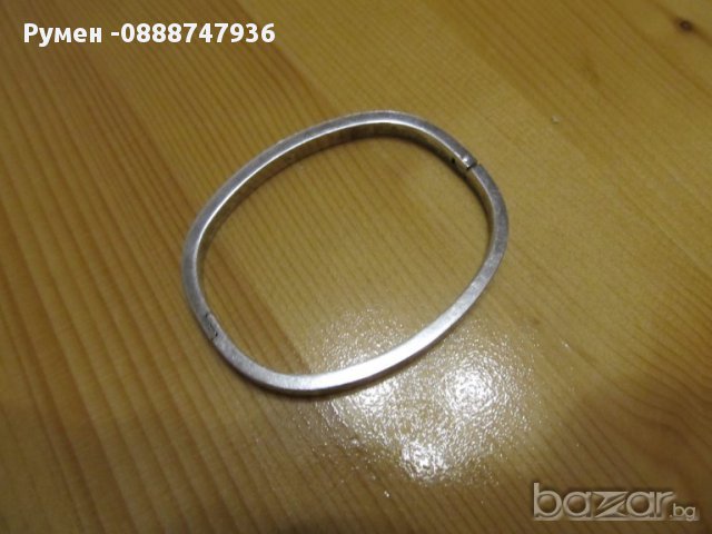 Посребрена гривна - плътна и солидна изработка 