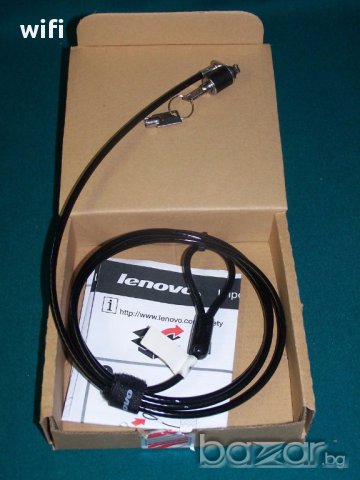 Нов Lenovo Security Cable Lock, снимка 3 - Кабели и адаптери - 16086155