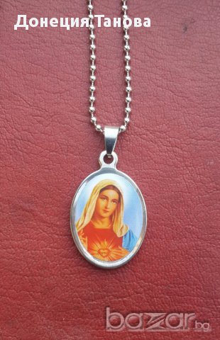 Медальон от стомана "Света Богородица", снимка 1