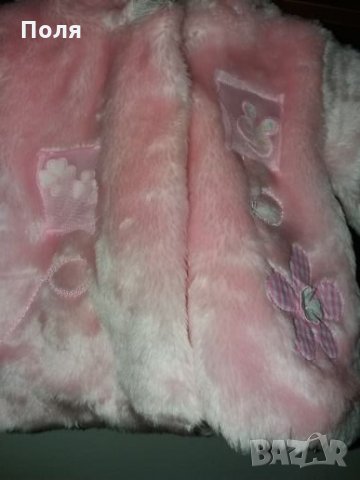 Плюшено палто, снимка 4 - Бебешки якета и елеци - 23853146