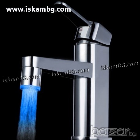 Светещ накрайник за чешма БЕЗ батерии модел 2 - код 0326, снимка 7 - Други - 13568890