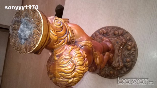 Пластика-красива фигура 52х30см-внос швеицария, снимка 3 - Антикварни и старинни предмети - 17558391