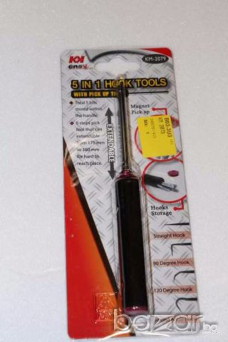 телескопичен инструмент кука с 5 накрайника, Германия