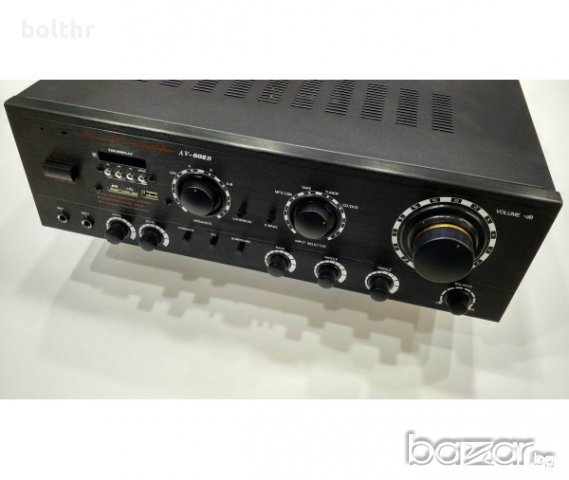 Стерео усилвател с караоке UKC AV-602B, снимка 1