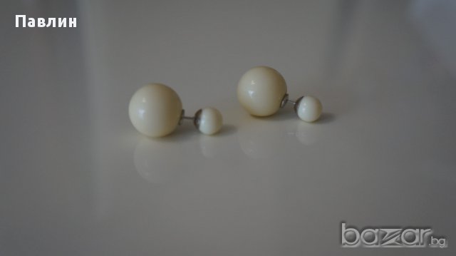 Дамски Обеци, реплика на Dior, снимка 2 - Обеци - 15441404