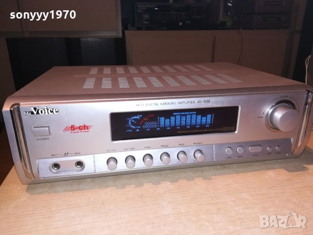 mc Voice av-698 hifi amplifier-germany-внос швеицария, снимка 3 - Ресийвъри, усилватели, смесителни пултове - 21572660
