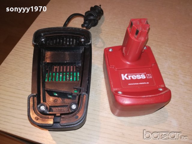 kress 14-18v charger+battery-внос швеицария, снимка 2 - Други инструменти - 20507917