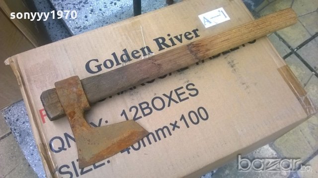 брадва с дървена дръжка, снимка 8 - Градински инструменти - 19414273