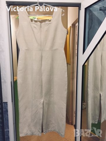 Супер рокля коприна(53%) и лен(47%), снимка 5 - Рокли - 25479897