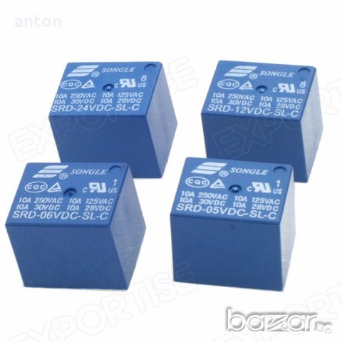 релета - 5, 12 волта 10а, relays 5V, 12V srd-05vdc-sl-c srd05vdc srd-12vdc-sl-c srd-12vdcslc